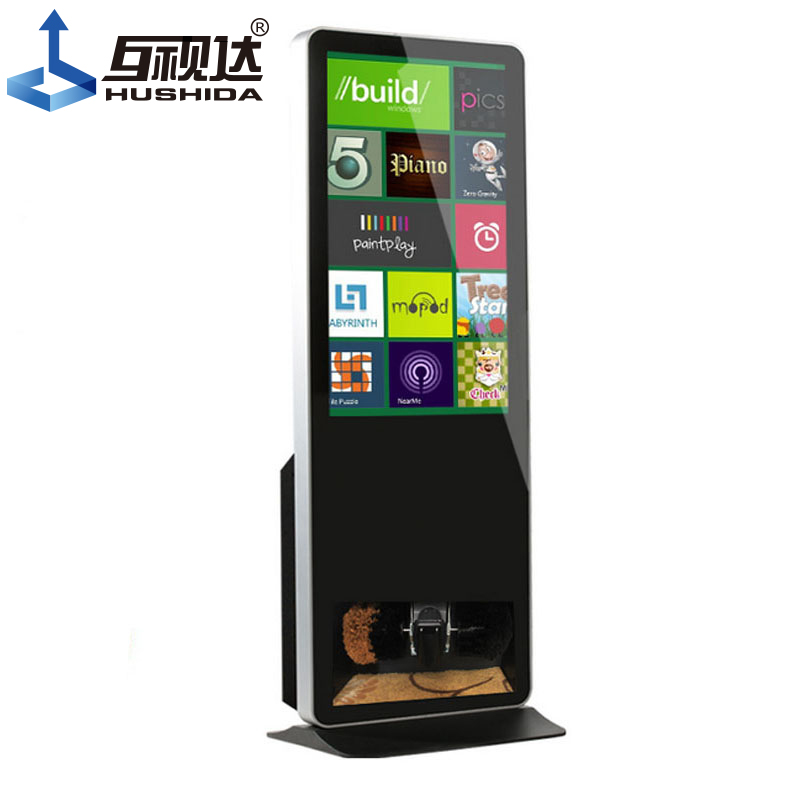 Shoe Polisher Digital Signage LCD Media Player