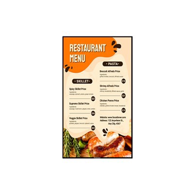 65 "4K цифрова дошка меню