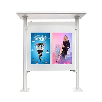 Відкритий інформаційний кіоск під дахом